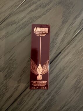 Charlotte Tilbury Setting Spray Box - Deep Plum with Rose Gold Text
